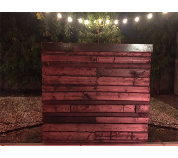 Rustic Wood Bar