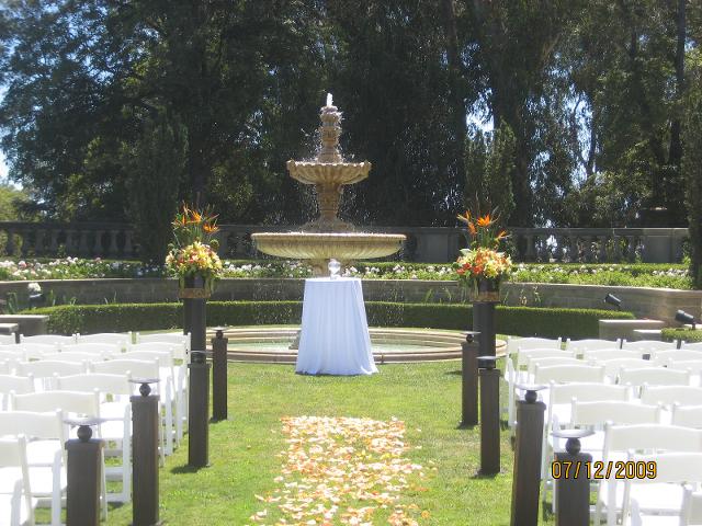 Greystone Mansion Bevery Hills Wedding Ceremony, July 2009 Greystone Mansion Bevery Hills Wedding Ceremony, July 2009